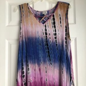 Avenue-2x- Tye Dye Tank top tunic